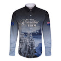New Zealand ANZAC Day Long Sleeve Button Shirt HMNZS Achilles We Will Remember Them