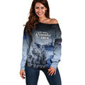 New Zealand ANZAC Day Off Shoulder Sweater HMNZS Achilles We Will Remember Them