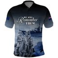 New Zealand ANZAC Day Polo Shirt HMNZS Achilles We Will Remember Them