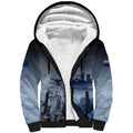 New Zealand ANZAC Day Sherpa Hoodie HMNZS Achilles We Will Remember Them