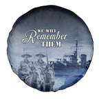 New Zealand ANZAC Day Spare Tire Cover HMNZS Achilles We Will Remember Them