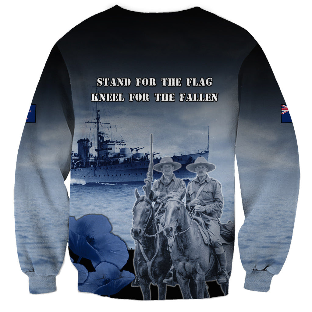 New Zealand ANZAC Day Sweatshirt HMNZS Achilles We Will Remember Them