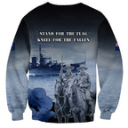 New Zealand ANZAC Day Sweatshirt HMNZS Achilles We Will Remember Them