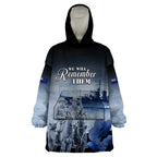 New Zealand ANZAC Day Wearable Blanket Hoodie HMNZS Achilles We Will Remember Them