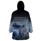 New Zealand ANZAC Day Wearable Blanket Hoodie HMNZS Achilles We Will Remember Them