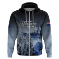 New Zealand ANZAC Day Zip Hoodie HMNZS Achilles We Will Remember Them