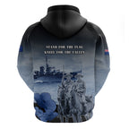 New Zealand ANZAC Day Zip Hoodie HMNZS Achilles We Will Remember Them