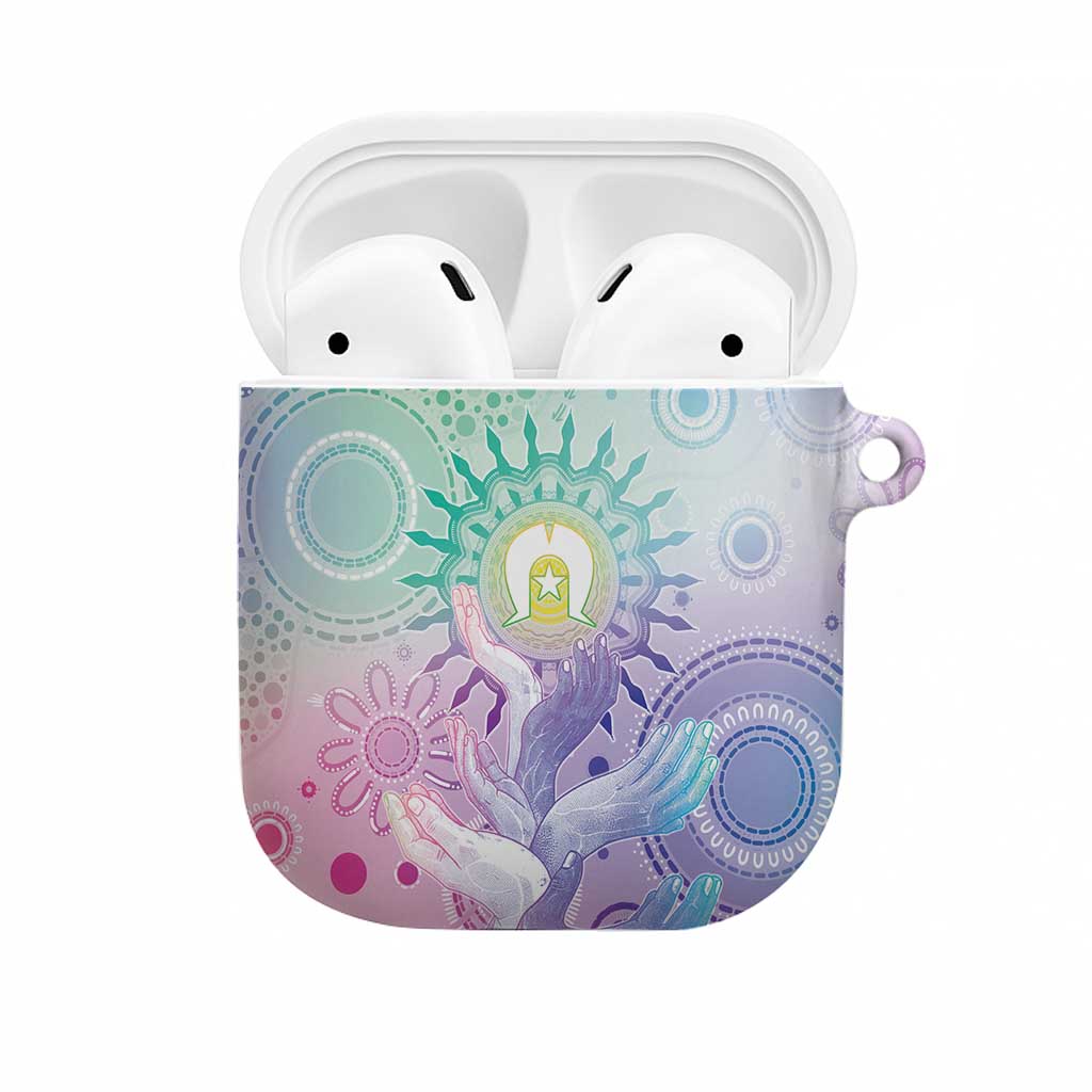 Aussie NAIDOC Week AirPods Case Pastel Aboriginal Dot Art