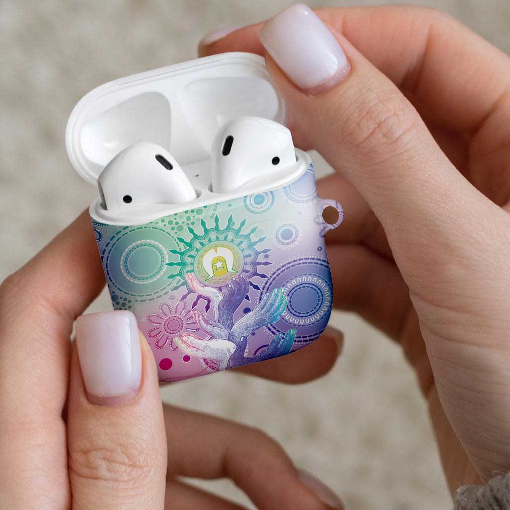 Aussie NAIDOC Week AirPods Case Pastel Aboriginal Dot Art