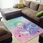 Aussie NAIDOC Week Area Rug Pastel Aboriginal Dot Art