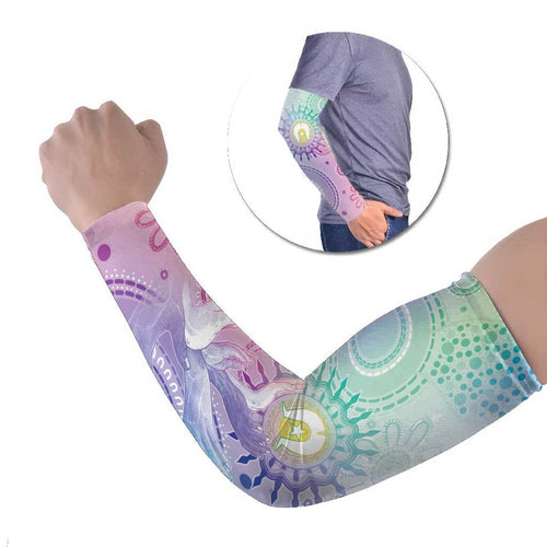 Aussie NAIDOC Week Arm Sleeves Pastel Aboriginal Dot Art