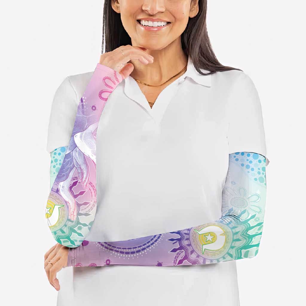 Aussie NAIDOC Week Arm Sleeves Pastel Aboriginal Dot Art