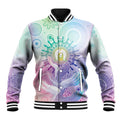 Aussie NAIDOC Week Baseball Jacket Pastel Aboriginal Dot Art