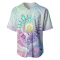 Aussie NAIDOC Week Baseball Jersey Pastel Aboriginal Dot Art
