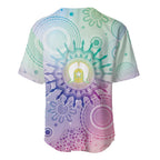 Aussie NAIDOC Week Baseball Jersey Pastel Aboriginal Dot Art