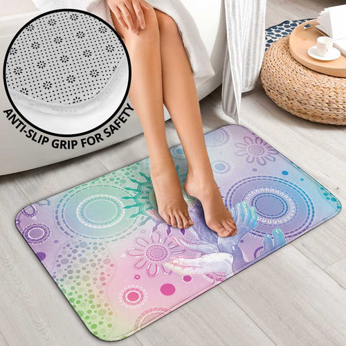 Aussie NAIDOC Week Bathroom Set Pastel Aboriginal Dot Art