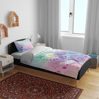 Aussie NAIDOC Week Bedding Set Pastel Aboriginal Dot Art