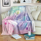 Aussie NAIDOC Week Blanket Pastel Aboriginal Dot Art