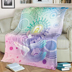 Aussie NAIDOC Week Blanket Pastel Aboriginal Dot Art