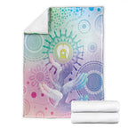 Aussie NAIDOC Week Blanket Pastel Aboriginal Dot Art