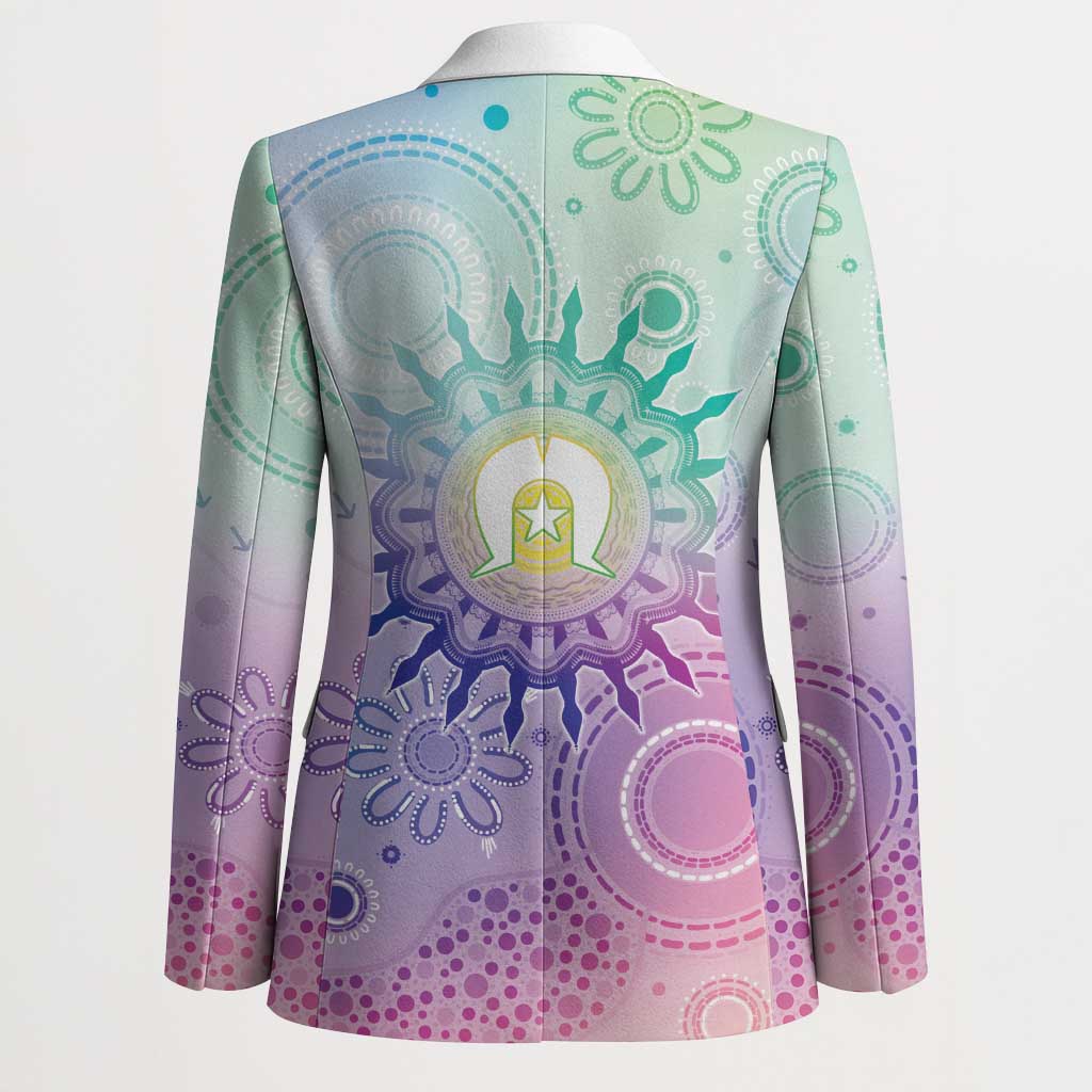 Aussie NAIDOC Week Blazer Pastel Aboriginal Dot Art