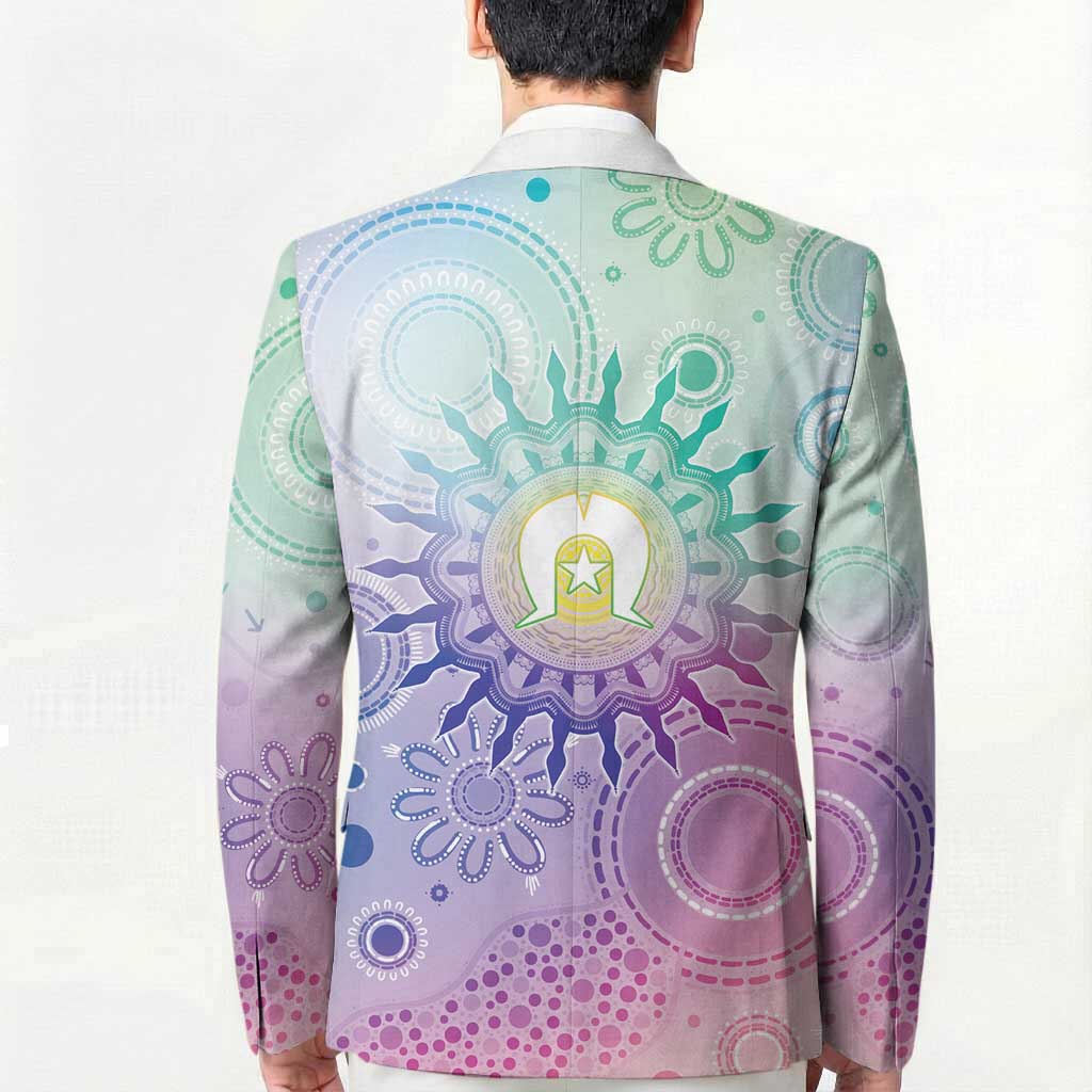 Aussie NAIDOC Week Blazer Pastel Aboriginal Dot Art