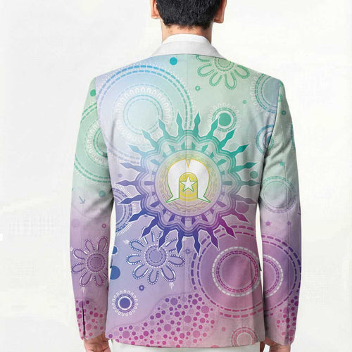 Aussie NAIDOC Week Blazer Pastel Aboriginal Dot Art