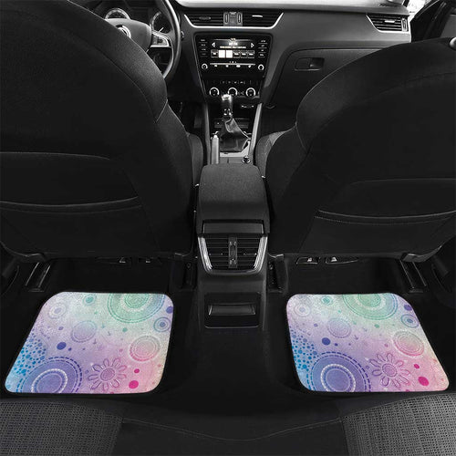 Aussie NAIDOC Week Car Mats Pastel Aboriginal Dot Art