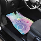Aussie NAIDOC Week Car Mats Pastel Aboriginal Dot Art