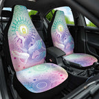 Aussie NAIDOC Week Car Seat Cover Pastel Aboriginal Dot Art