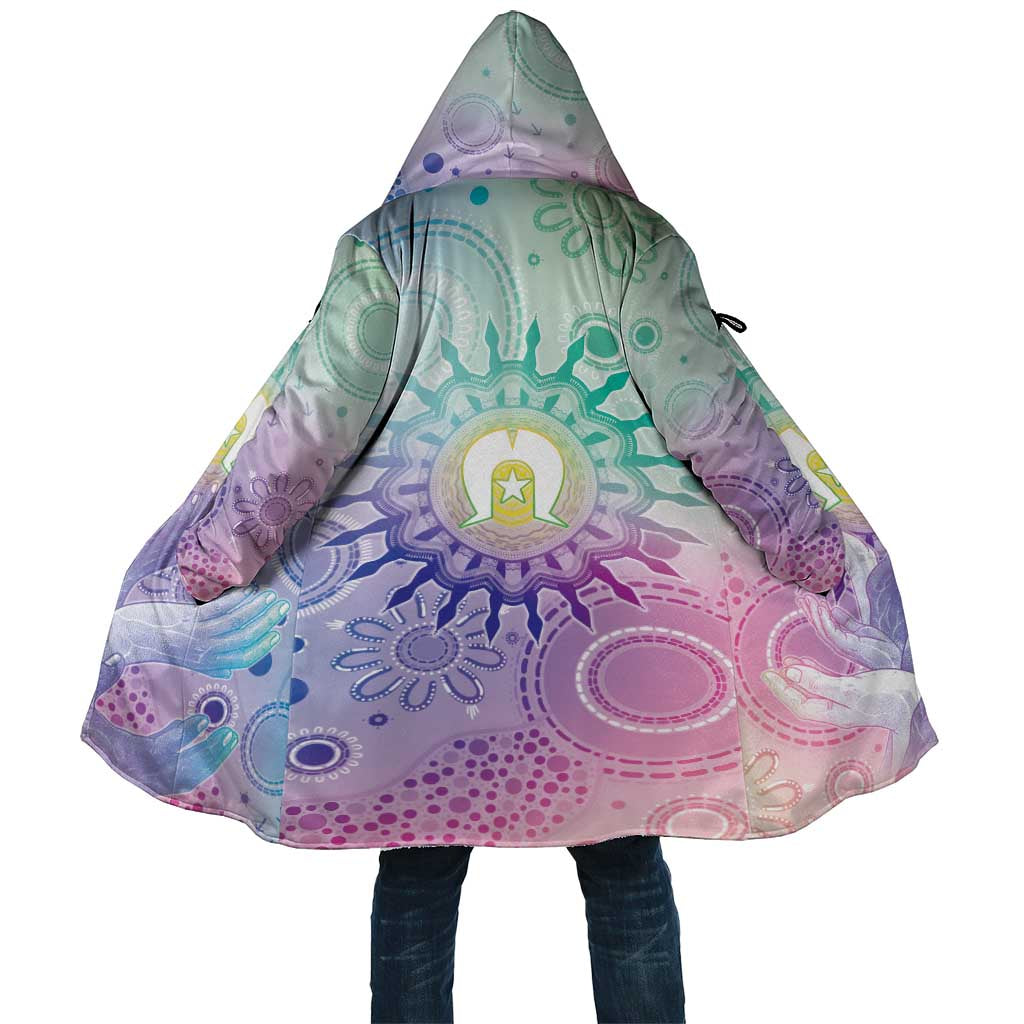 Aussie NAIDOC Week Cloak Pastel Aboriginal Dot Art