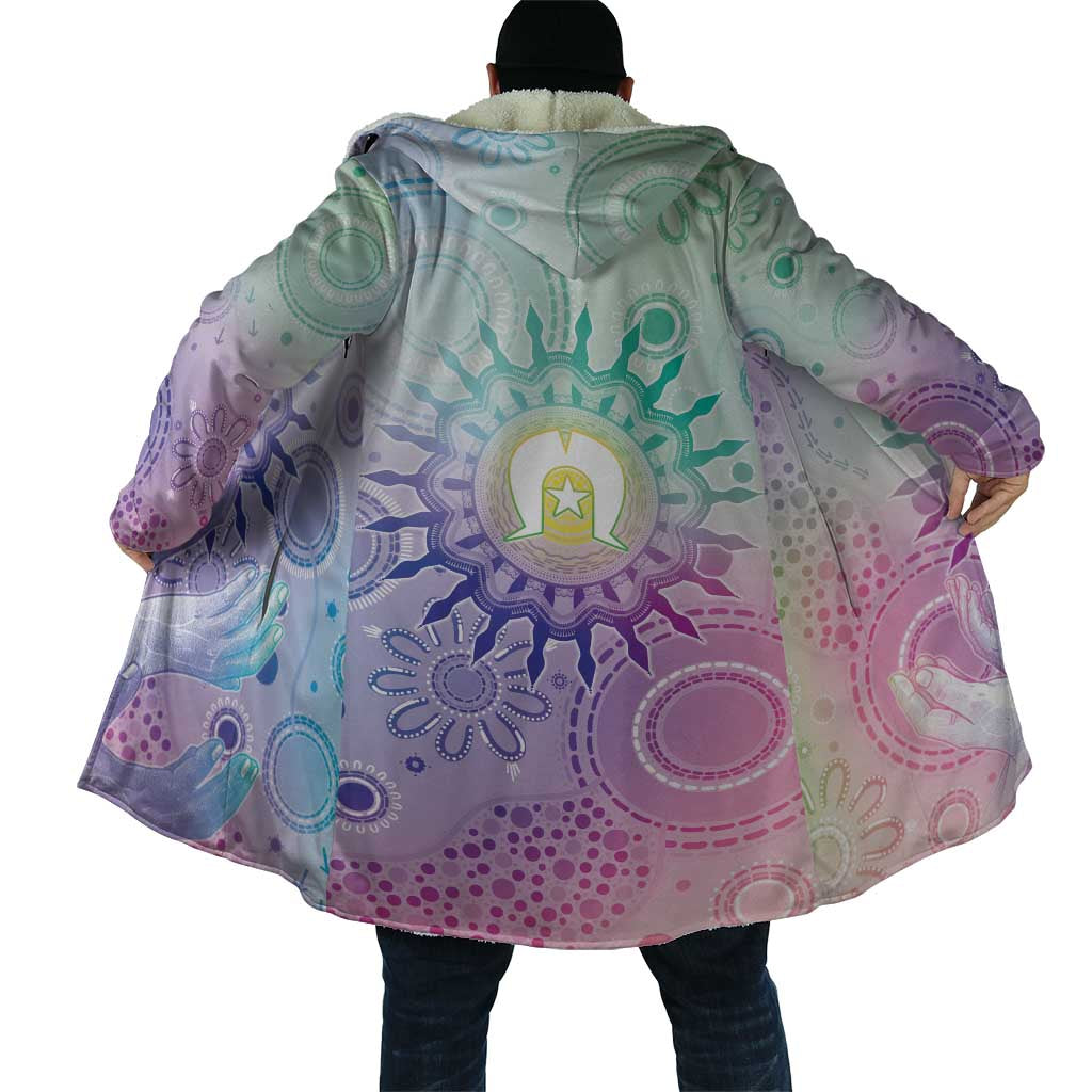 Aussie NAIDOC Week Cloak Pastel Aboriginal Dot Art