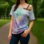 Aussie NAIDOC Week Cross Shoulder Shirt Pastel Aboriginal Dot Art