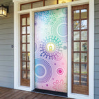 Aussie NAIDOC Week Door Cover Pastel Aboriginal Dot Art