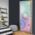Aussie NAIDOC Week Door Cover Pastel Aboriginal Dot Art