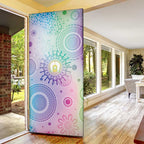 Aussie NAIDOC Week Door Cover Pastel Aboriginal Dot Art