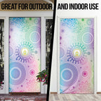 Aussie NAIDOC Week Door Cover Pastel Aboriginal Dot Art