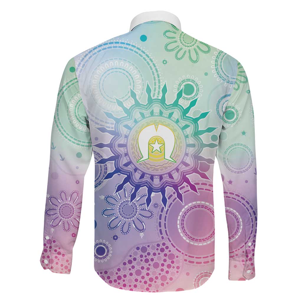 Aussie NAIDOC Week Family Matching Puletasi and Hawaiian Shirt Pastel Aboriginal Dot Art