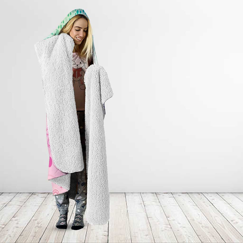 Aussie NAIDOC Week Hooded Blanket Pastel Aboriginal Dot Art