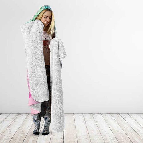 Aussie NAIDOC Week Hooded Blanket Pastel Aboriginal Dot Art