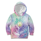 Aussie NAIDOC Week Kid Hoodie Pastel Aboriginal Dot Art