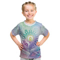 Aussie NAIDOC Week Kid T Shirt Pastel Aboriginal Dot Art