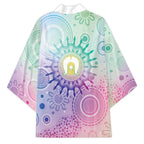 Aussie NAIDOC Week Kimono Pastel Aboriginal Dot Art