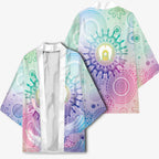 Aussie NAIDOC Week Kimono Pastel Aboriginal Dot Art