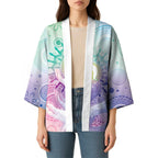 Aussie NAIDOC Week Kimono Pastel Aboriginal Dot Art