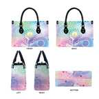 Aussie NAIDOC Week Leather Bag Pastel Aboriginal Dot Art