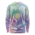 Aussie NAIDOC Week Long Sleeve Shirt Pastel Aboriginal Dot Art