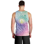 Aussie NAIDOC Week Men Tank Top Pastel Aboriginal Dot Art