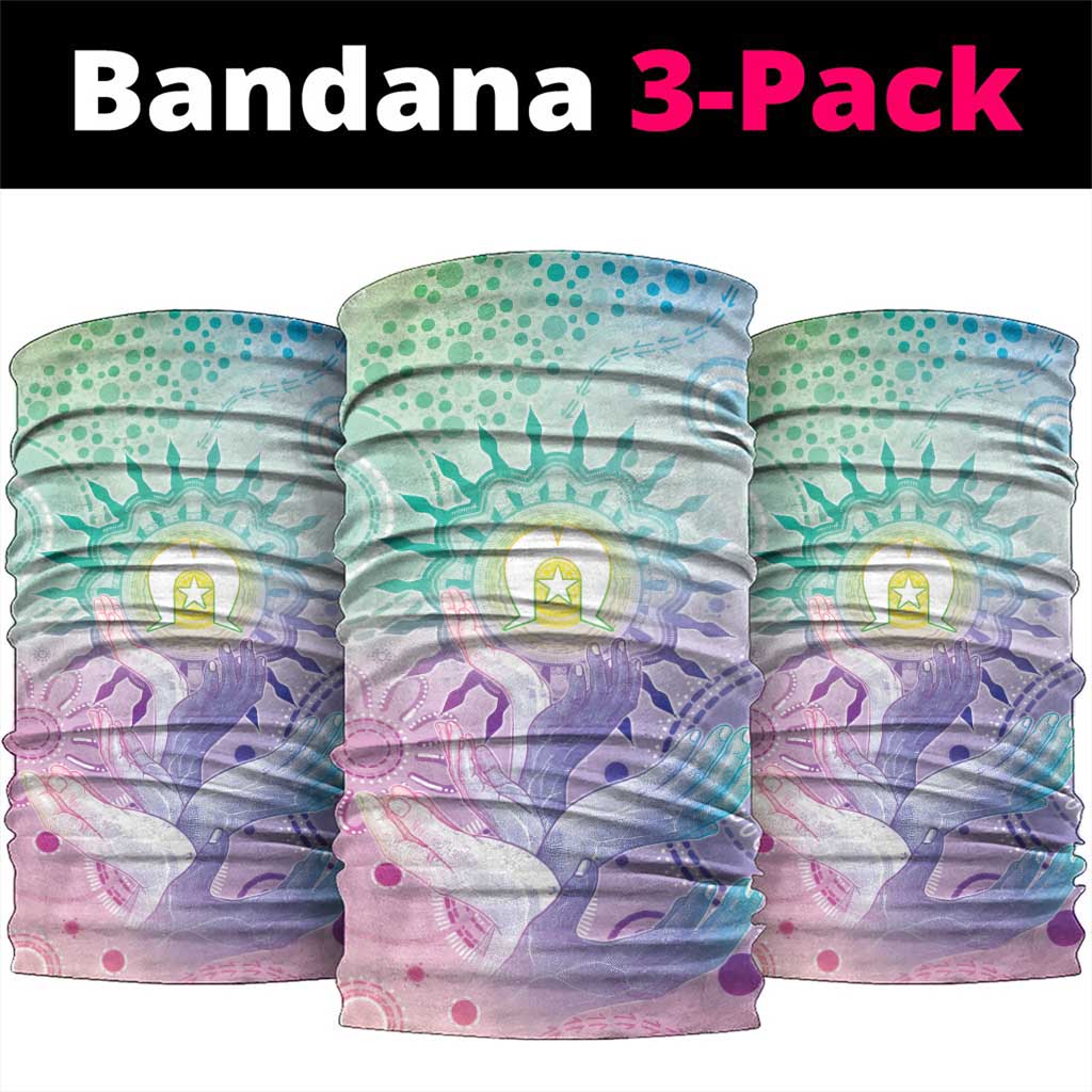 Aussie NAIDOC Week Neck Gaiter Pastel Aboriginal Dot Art