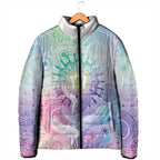 Aussie NAIDOC Week Padded Jacket Pastel Aboriginal Dot Art